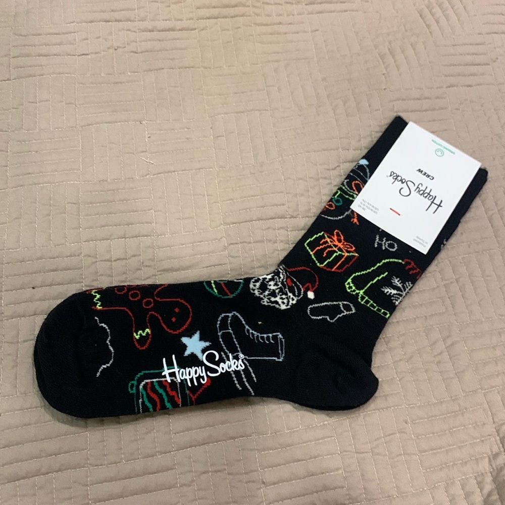NWT Happy Socks Christmas Socks Size 4.4-7.5